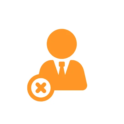 アカウント削除の確認イメージ