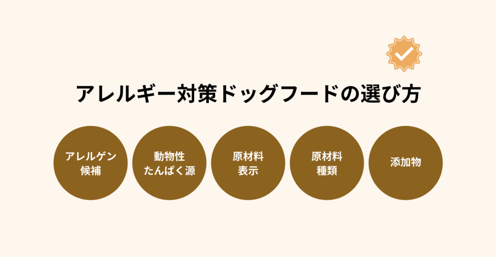 食物アレルギー対策ドッグフードの選び方